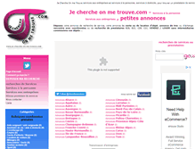 Tablet Screenshot of je-cherche-on-me-trouve.com